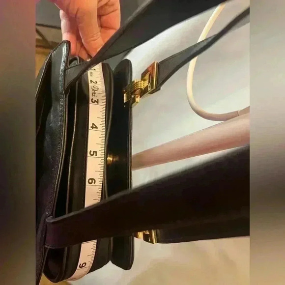 Mano Black Leather classic style shoulder bag - Picture 12 of 12